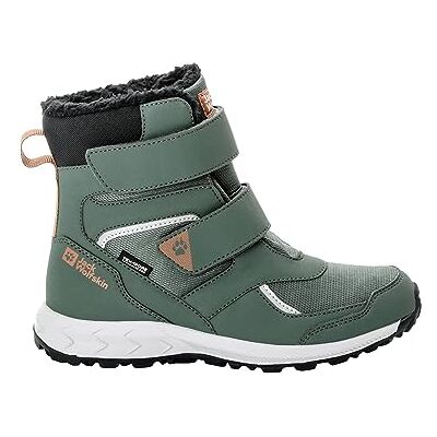 Jack Wolfskin Unisex Kid's Woodland Wt Texapore High Vc K Snow Boot, Verde ardesia., 8 UK Jack Wolfskin Unisex Kid's Woodland Wt Texapore High Vc K Snow Boot, Verde ardesia., 8 UK