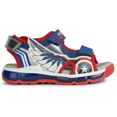 Geox Sandalo Bambino J Sandal Android Bambino, Blu rosso, 13 UK Geox Sandalo Bambino J Sandal Android Bambino, Blu rosso, 13 UK