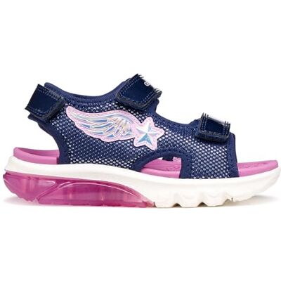 Geox J CIBERDRON G Sandal, Navy/PINK, 35 EU Geox J CIBERDRON G Sandal, Navy/PINK, 35 EU