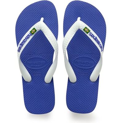 Havaianas Brasil Logo, Infradito Iconiche, Comode E Resistenti, Strisce con la Bandiera Del Brasile E Suola Antiscivolo Con Strisce Colorate, Unisex Adulti Havaianas Brasil Logo, Infradito Iconiche, Comode E Resistenti, Strisce con la Bandiera Del Brasile E Suola Antiscivolo Con Strisce Colorate, Unisex Adulti