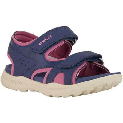 Geox J Vaniett Girl A, Sandalo, Navy Fuchsia, 32 EU Geox J Vaniett Girl A, Sandalo, Navy Fuchsia, 32 EU