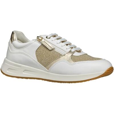 Geox Sneaker da Donna D Bulmya B, Lt Oro Bianco, 41 EU Geox Sneaker da Donna D Bulmya B, Lt Oro Bianco, 41 EU