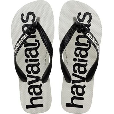 Havaianas Top Logomania 2 Unisex Adulto FlipFlop White / Black / White 35 EU Havaianas Top Logomania 2 Unisex Adulto FlipFlop White / Black / White 35 EU
