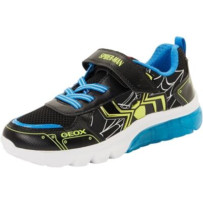Geox J CIBERDRON Boy C Sneaker, Black/Lime, 27 EU Geox J CIBERDRON Boy C Sneaker, Black/Lime, 27 EU
