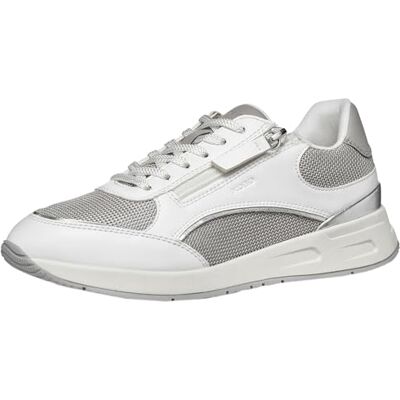 Geox Scarpe da Ginnastica da Donna D BULMYA B, Bianco/Gonna, 39 EU Geox Scarpe da Ginnastica da Donna D BULMYA B, Bianco/Gonna, 39 EU