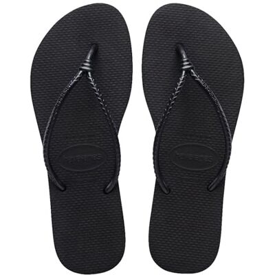 Havaianas Slim Tube Donna FlipFlop Black 41 EU Havaianas Slim Tube Donna FlipFlop Black 41 EU
