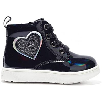 Conguitos Sneakers Alte in Vernice per Bambini con Stampa a Cuore, per maschietti e femminucce (Nero/Taglia 21) per Bambini e Bambine (Nero/Taglia 21) Conguitos Sneakers Alte in Vernice per Bambini con Stampa a Cuore, per maschietti e femminucce (Nero/Taglia 21) per Bambini e Bambine (Nero/Taglia 21)