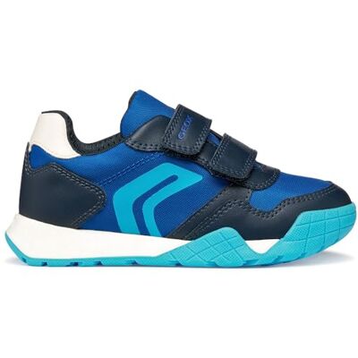 Geox J RANN-E Boy A Sneaker, Royal/Navy, 26 EU Geox J RANN-E Boy A Sneaker, Royal/Navy, 26 EU