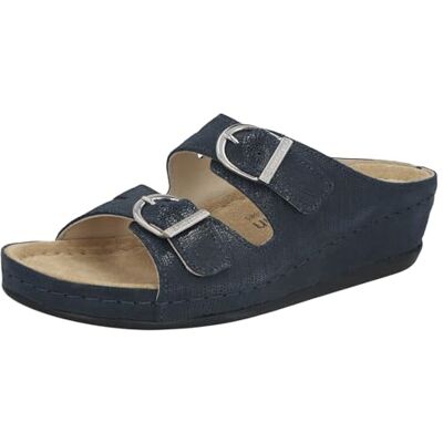 Berkemann Lüneburg, Ciabatte Donna, Blu Metallizzato, 38 2/3 EU Berkemann Lüneburg, Ciabatte Donna, Blu Metallizzato, 38 2/3 EU
