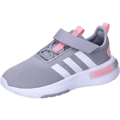 Adidas Unisex Bambini Racer TR23 Shoes Kids, glory grey/pink spark/core black, 38 EU Adidas Unisex Bambini Racer TR23 Shoes Kids, glory grey/pink spark/core black, 38 EU