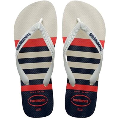 Havaianas Top Nautical Uomo FlipFlop White/White/Navy Blue 37 EU Havaianas Top Nautical Uomo FlipFlop White/White/Navy Blue 37 EU