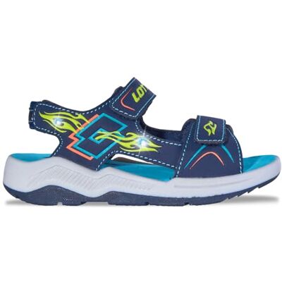Lotto Ledamo K Unisex Kids, Sandali Bassi, Navy Aqua, 31 EU Lotto Ledamo K Unisex Kids, Sandali Bassi, Navy Aqua, 31 EU