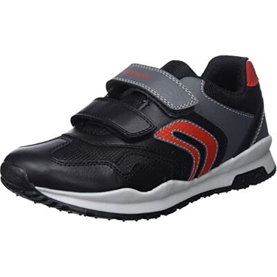 Geox J Pavel A, Sneakers Bambini e ragazzi, Nero Rosso Black Red C0048, 24 EU Geox J Pavel A, Sneakers Bambini e ragazzi, Nero Rosso Black Red C0048, 24 EU