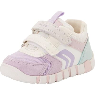 Geox Baby Girl B IUPIDOO Girl C Sneaker, Lavender/Bianco, 24 EU Geox Baby Girl B IUPIDOO Girl C Sneaker, Lavender/Bianco, 24 EU