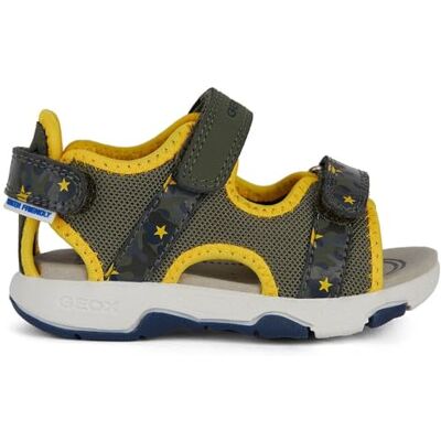 Geox Ragazzi B Multy Boy A Sandali, Giallo ocrea militare, 24 EU Geox Ragazzi B Multy Boy A Sandali, Giallo ocrea militare, 24 EU