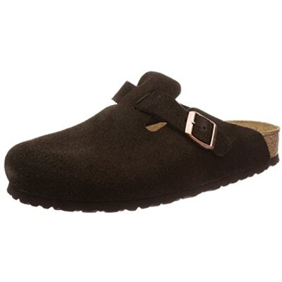 Birkenstock 660463 Boston SFB Mocca, Suede Leather Zoccoli Uomo, Mocca EU 41 Birkenstock 660463 Boston SFB Mocca, Suede Leather Zoccoli Uomo, Mocca EU 41