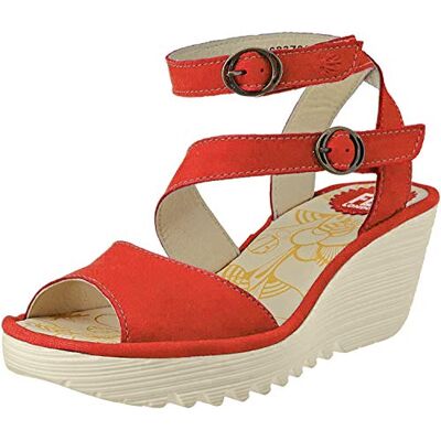 Fly London Yisk837Fly, Sandali con piattaforma per Donna, Arancio, 40 EU Fly London Yisk837Fly, Sandali con piattaforma per Donna, Arancio, 40 EU
