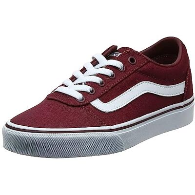 Vans Ward, Sneaker Donna, Canvas Burgundy, 38.5 EU Vans Ward, Sneaker Donna, Canvas Burgundy, 38.5 EU