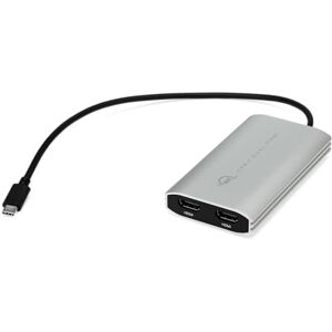 OWC Adattatore schermo USB-C Dual HDMI 4K con DisplayLink per Mac Apple Silicon M1 e M2 o altri Mac o PC con USB-C o Thunderbolt OWC Adattatore schermo USB-C Dual HDMI 4K con DisplayLink per Mac Apple Silicon M1 e M2 o altri Mac o PC con USB-C o Thunderbolt