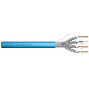 Digitus Cavo di rete 100 m Cat 6A – U-FTP (PiMF) Simplex – Regolamento sui prodotti da costruzione Eca – LSZH privo di alogeni – 500 MHz rame AWG 23/1 – Compatibile PoE+ – Cavo LAN – Blu Digitus Cavo di rete 100 m Cat 6A – U-FTP (PiMF) Simplex – Regolamento sui prodotti da costruzione Eca – LSZH privo di alogeni – 500 MHz rame AWG 23/1 – Compatibile PoE+ – Cavo LAN – Blu