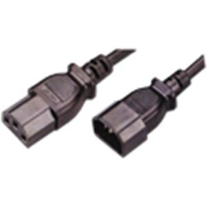 MCL Cable Electric male/female 2m cavo di alimentazione Nero MCL Cable Electric male/female 2m cavo di alimentazione Nero