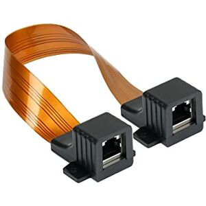 Good Connections Passacavo Ethernet LAN RJ45, alta qualità, estremamente piatto, presa RJ45 su entrambi i lati, lunghezza totale con spina 51 cm, lunghezza flessibile 44 cm Good Connections Passacavo Ethernet LAN RJ45, alta qualità, estremamente piatto, presa RJ45 su entrambi i lati, lunghezza totale con spina 51 cm, lunghezza flessibile 44 cm