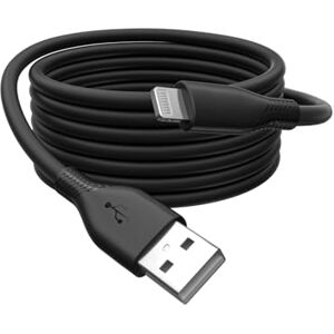 Digitus Cavo di ricarica Da USB A a Lightning 2 m Cavo USB da 480 Mbit/s 12 W 2,4 A Guaina flessibile in silicone con protezione antipiega Certificato MFI per dispositivi Apple Nero Digitus Cavo di ricarica Da USB A a Lightning 2 m Cavo USB da 480 Mbit/s 12 W 2,4 A Guaina flessibile in silicone con protezione antipiega Certificato MFI per dispositivi Apple Nero