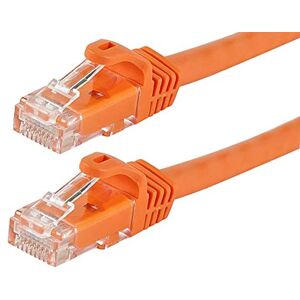 Monoprice Cat6 14ft Arancione Patch Cable UTP 24AWG 550MHz Rame Nudo Puro Snagless RJ45 Flexboot Series Cavo Ethernet Monoprice Cat6 14ft Arancione Patch Cable UTP 24AWG 550MHz Rame Nudo Puro Snagless RJ45 Flexboot Series Cavo Ethernet
