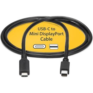 StarTech .com Cavo USB-C a Mini DisplayPort da 2 m 4K 60Hz Nero Cavo video/Adattatore da USB 3.1 Tipo C a mDP Nero (CDP2MDPMM6B) StarTech .com Cavo USB-C a Mini DisplayPort da 2 m 4K 60Hz Nero Cavo video/Adattatore da USB 3.1 Tipo C a mDP Nero (CDP2MDPMM6B)