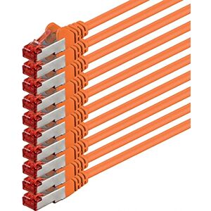 1aTTack.de 10x 2m Cavo di rete Cat 6 cavo patch Cat6 RJ45 SFTP arancione 1aTTack.de 10x 2m Cavo di rete Cat 6 cavo patch Cat6 RJ45 SFTP arancione