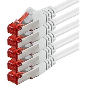 1aTTack.de x 1 m Cavo di rete Cat 6 Cavo patch Cat 6 RJ45 SFTP Bianco 1aTTack.de x 1 m Cavo di rete Cat 6 Cavo patch Cat 6 RJ45 SFTP Bianco