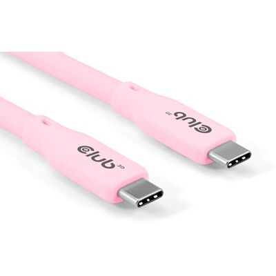 Club 3D Lifestyle Cavo USB-C PD 240 W, 20 Gbps, 2 m, colore: Rosa Club 3D Lifestyle Cavo USB-C PD 240 W, 20 Gbps, 2 m, colore: Rosa