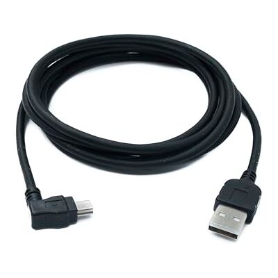 SYSTEM-S Cavo Mini USB con Angolo di 90°, 2 m SYSTEM-S Cavo Mini USB con Angolo di 90°, 2 m