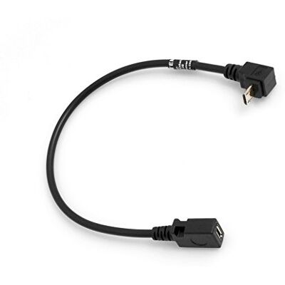 SYSTEM-S Micro USB 90 ° Gradi aufwaerts Angolo a Micro USB Adattatore Cavo Dati Ricarica Cavo di prolunga 27 cm SYSTEM-S Micro USB 90 ° Gradi aufwaerts Angolo a Micro USB Adattatore Cavo Dati Ricarica Cavo di prolunga 27 cm