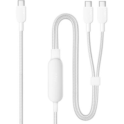 Anker Cavo 2 in 1 USB C a USB C 140W, Ricarica Rapida per iPhone e PC Anker Cavo 2 in 1 USB C a USB C 140W, Ricarica Rapida per iPhone e PC