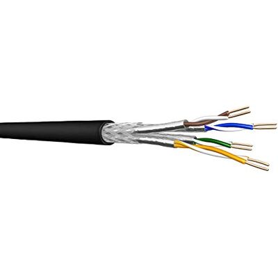 Draka 95419 CAT 7 cavo di rete matassa per esterni S/FTP (PiMF) CU AWG 23/1 (solid) PE da esterno polietilene Draka 95419 CAT 7 cavo di rete matassa per esterni S/FTP (PiMF) CU AWG 23/1 (solid) PE da esterno polietilene