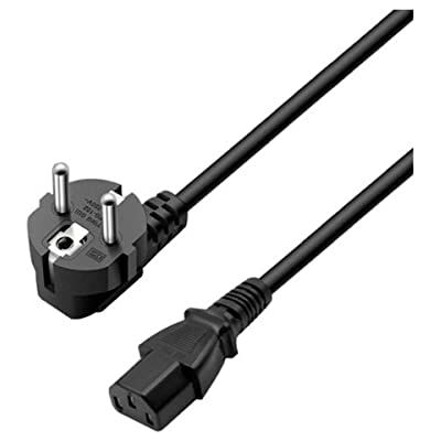 Ewent Cavo di Alimentazione per PC, Monitor, Televisori, Videoproiettori, IEC320 C13 H05VV-F 3 pin, 1.8 metri Ewent Cavo di Alimentazione per PC, Monitor, Televisori, Videoproiettori, IEC320 C13 H05VV-F 3 pin, 1.8 metri
