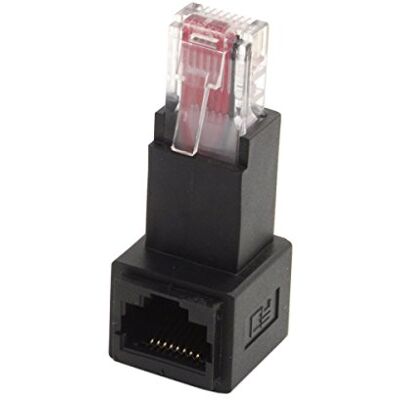 chenyang Adattatore connettore per estensione di rete Ethernet LAN, 8P8C, FTP, STP, UTP, Cat 5e, angolato a 90 gradi verso il basso chenyang Adattatore connettore per estensione di rete Ethernet LAN, 8P8C, FTP, STP, UTP, Cat 5e, angolato a 90 gradi verso il basso