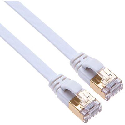 Keple Cat 7 Cavo Ethernet Gigabit LAN Switch RJ45 Patch 10 Gbps 600Mhz Piatto Cavi Compatibile con console di videogiochi Sony PlayStation PS2 / PS3 / PS3 / PS4 / Xbox/Xbox 360 Bianco 5m Keple Cat 7 Cavo Ethernet Gigabit LAN Switch RJ45 Patch 10 Gbps 600Mhz Piatto Cavi Compatibile con console di videogiochi Sony PlayStation PS2 / PS3 / PS3 / PS4 / Xbox/Xbox 360 Bianco 5m