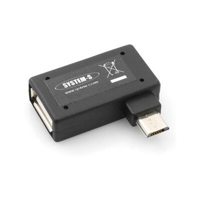 SYSTEM-S spina ad angolo 90 ° (angolo sinistro) USB a Micro USB Host OTG Micro USB Flash Drive cavo connettore con extra Socket a smartphone SYSTEM-S spina ad angolo 90 ° (angolo sinistro) USB a Micro USB Host OTG Micro USB Flash Drive cavo connettore con extra Socket a smartphone