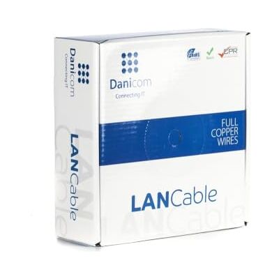 DSIT Danicom Cavo rigido CAT6A U/UTP da 50 m su rotolo LSZH (Dca) POE, Ethernet, LAN, cavo patch, cavo dati, RJ45, per server, switch, router, modem DSIT Danicom Cavo rigido CAT6A U/UTP da 50 m su rotolo LSZH (Dca) POE, Ethernet, LAN, cavo patch, cavo dati, RJ45, per server, switch, router, modem