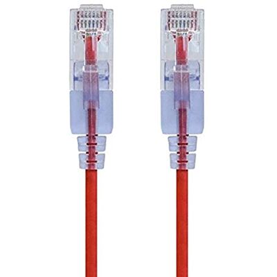 Monoprice 116334 Cavo patch Ethernet Cat6A UTP, 30 AWG, 10 G, in puro rame nudo, antigroviglio, RJ45, serie SlimRun, 4,3 m, rosso, confezione da 10 Monoprice 116334 Cavo patch Ethernet Cat6A UTP, 30 AWG, 10 G, in puro rame nudo, antigroviglio, RJ45, serie SlimRun, 4,3 m, rosso, confezione da 10