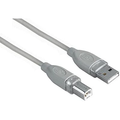 Hama Cavo USB A 2.0/USB B 2.0, 5 metri, grigio, 1 stella Hama Cavo USB A 2.0/USB B 2.0, 5 metri, grigio, 1 stella