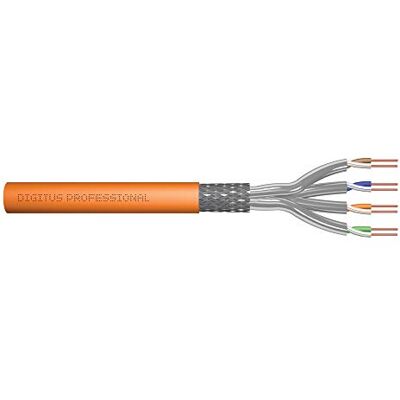 Digitus 1000 m Cat 7 Cavo di rete S-FTP (PiMF) Simplex BauPVO Cca LSZH Senza alogeni 1200 MHz rame AWG 23/1 Compatibile PoE+ Cavo LAN Cavo di installazione Cavo Ethernet Arancione Digitus 1000 m Cat 7 Cavo di rete S-FTP (PiMF) Simplex BauPVO Cca LSZH Senza alogeni 1200 MHz rame AWG 23/1 Compatibile PoE+ Cavo LAN Cavo di installazione Cavo Ethernet Arancione