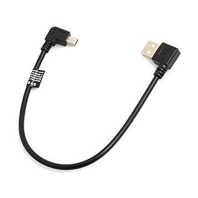 SYSTEM-S Mini USB Cavo 90 ° Gradi angolare Destro Angolo Maschio a USB Tipo A (Maschio) a Sinistra ad Angolo retto Cavo Dati Cavo di Ricarica 26 cm SYSTEM-S Mini USB Cavo 90 ° Gradi angolare Destro Angolo Maschio a USB Tipo A (Maschio) a Sinistra ad Angolo retto Cavo Dati Cavo di Ricarica 26 cm