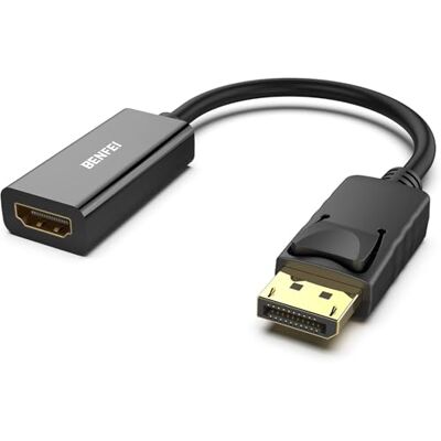 BENFEI 2 adattatori DisplayPort a HDMI 4K unidirezionali DisplayPort DP Computor a HDMI Monitor Adattatore di connessione compatibile con computer portatile, PC, monitor TV proiettore BENFEI 2 adattatori DisplayPort a HDMI 4K unidirezionali DisplayPort DP Computor a HDMI Monitor Adattatore di connessione compatibile con computer portatile, PC, monitor TV proiettore