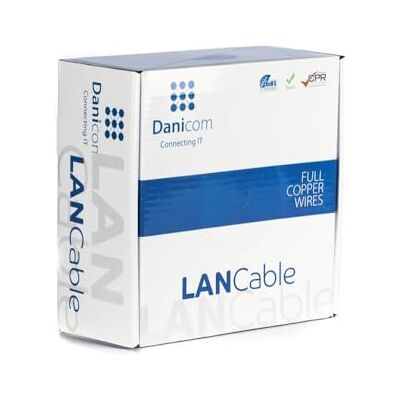DSIT Danicom Cavo flessibile CAT6A U/UTP da 100 m in rotolo PVC (Fca) DSIT Danicom Cavo flessibile CAT6A U/UTP da 100 m in rotolo PVC (Fca)