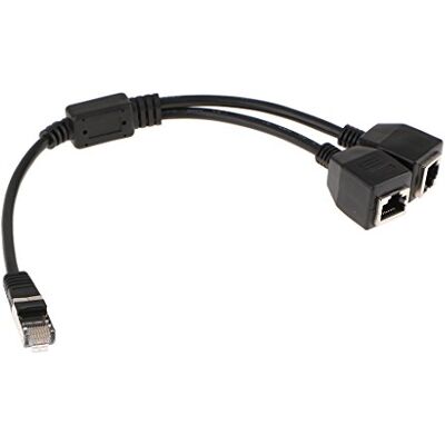 Generic Cavo adattatore splitter di rete LAN Ethernet 1 maschio a 2 femmina cavo Generic Cavo adattatore splitter di rete LAN Ethernet 1 maschio a 2 femmina cavo