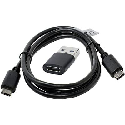 Mobile-Laden Cavo USB + adattatore per Lumix DC-S5, USB 3.0 per un trasferimento veloce, 1 metro Mobile-Laden Cavo USB + adattatore per Lumix DC-S5, USB 3.0 per un trasferimento veloce, 1 metro