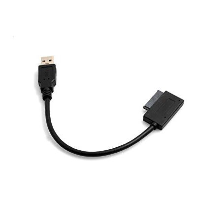 SYSTEM-S , Cavo Adattatore per Lettore Ottico USB di Tipo A 3.0 (Maschio) a Slimline SATA 7 + 6, 13 Pin, per Laptop CD/Dvd Rom SYSTEM-S , Cavo Adattatore per Lettore Ottico USB di Tipo A 3.0 (Maschio) a Slimline SATA 7 + 6, 13 Pin, per Laptop CD/Dvd Rom